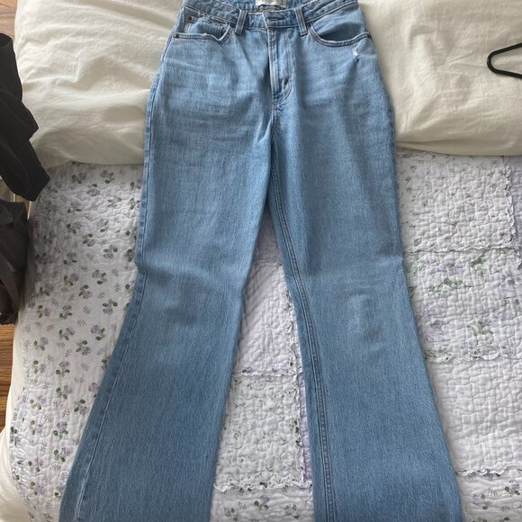 Abercrombie and Fitch Curve Love High Rise Vintage Flare Jean 27L - Picture 7 of 8